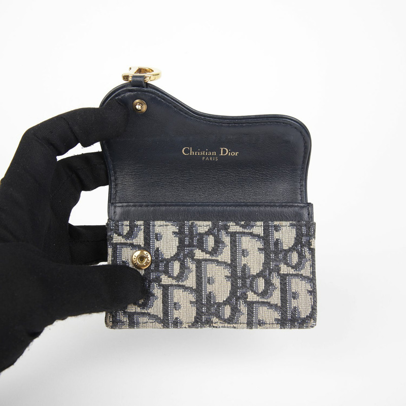 DIOR 斜角馬鞍形翻蓋卡包 S5611CTZQ-5