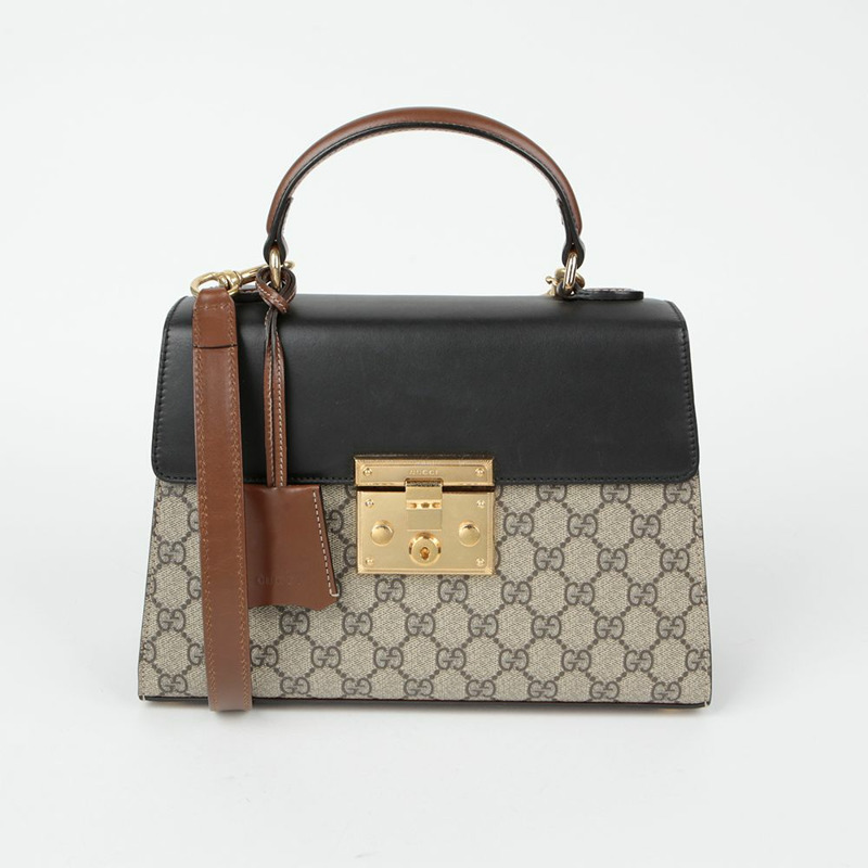 GUCCI Paddle Lock 小號頂部提把托特單肩包 453188-1