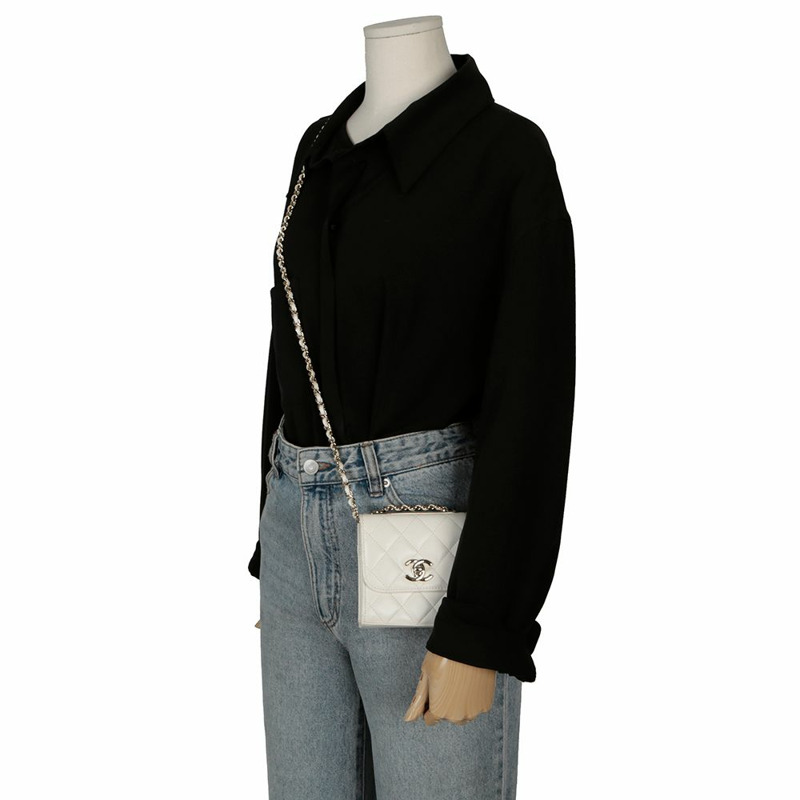 【包稅】CHANEL A81633 時尚 CC 迷你肩斜背包-10