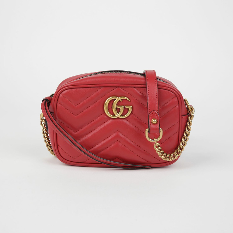 【包稅】GUCCI 448065 GG Marmont 迷你肩斜背包-1