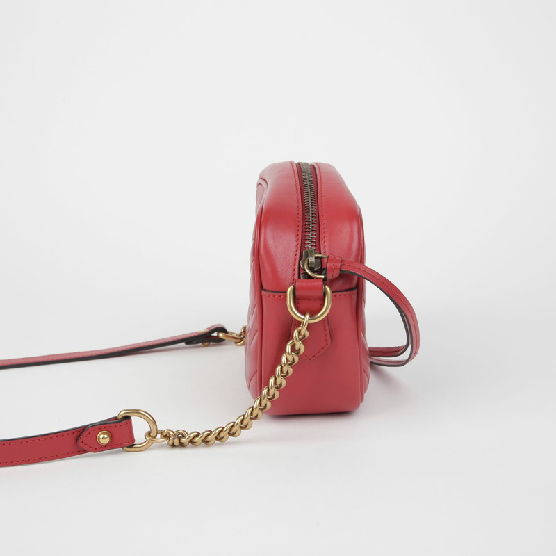 【包稅】GUCCI 448065 GG Marmont 迷你肩斜背包-4