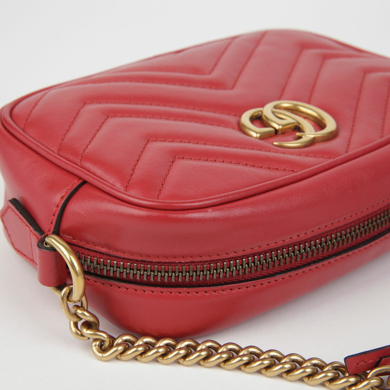 【包稅】GUCCI 448065 GG Marmont 迷你肩斜背包-6