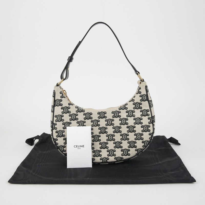 CELINE 193952CS8 Ava 中型 Hobo 單肩包-0
