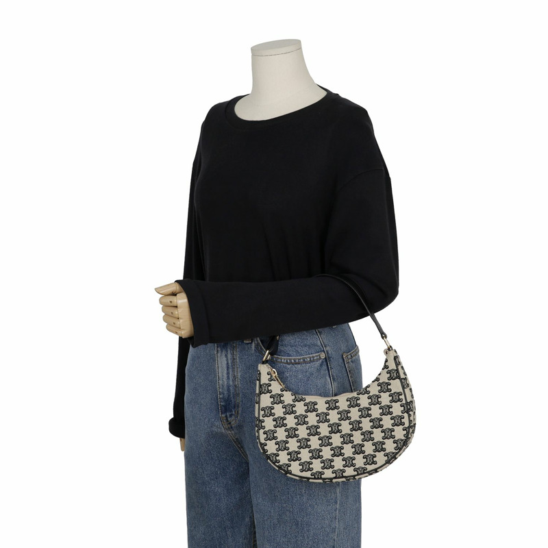 CELINE 193952CS8 Ava 中型 Hobo 單肩包-8