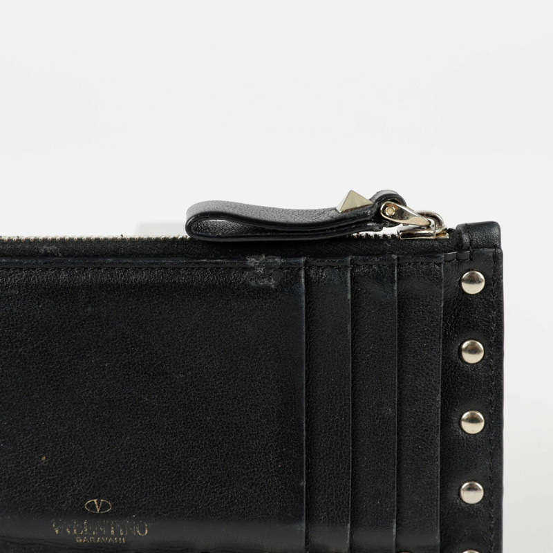 VALENTINO Rockstud 拉鍊卡夾 UW2P0548BOL-2