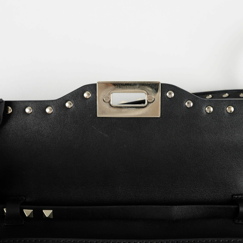VALENTINO 2B0181 Rockstud 翻蓋肩斜背包-10