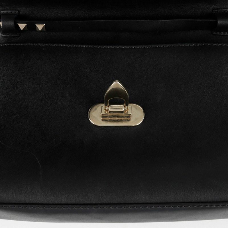 VALENTINO 2B0181 Rockstud 翻蓋肩斜背包-11