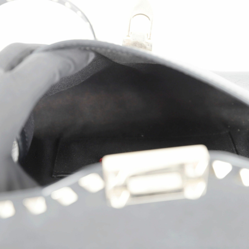 VALENTINO 2B0181 Rockstud 翻蓋肩斜背包-12