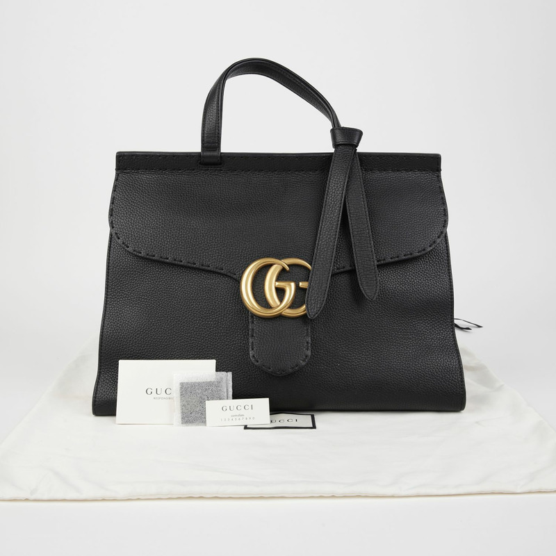 GUCCI Marmont 大號頂部提把托特包 418702-0