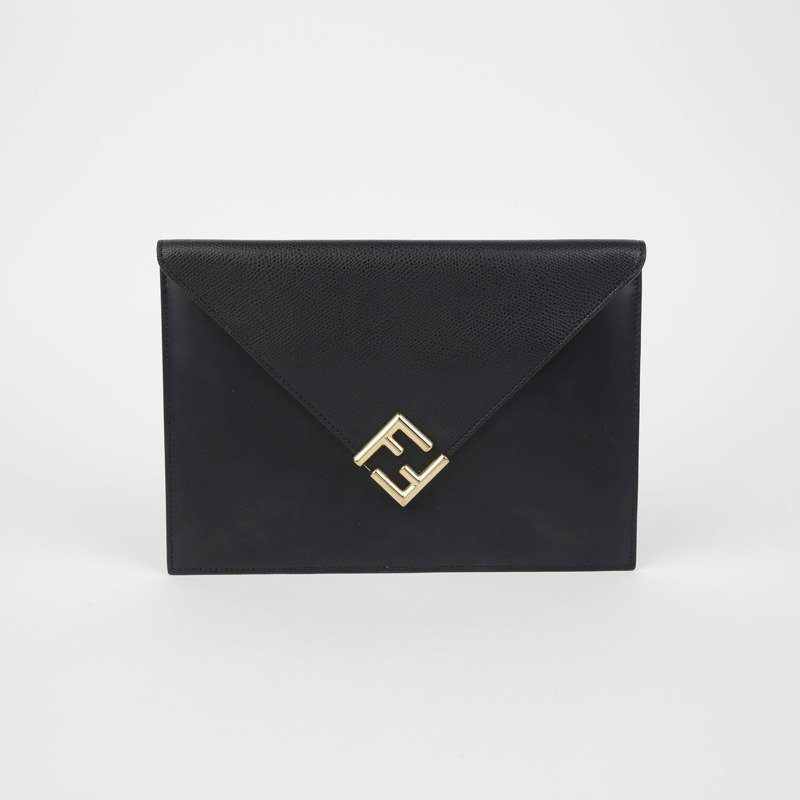 FENDI F 標誌翻蓋手包 8N0152-0