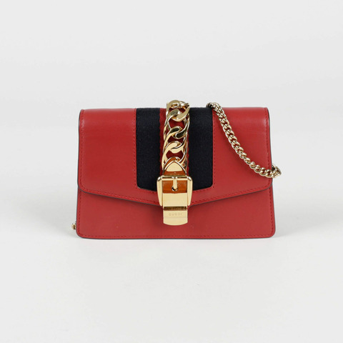 GUCCI Silvie 超迷你鏈肩斜背包 494646