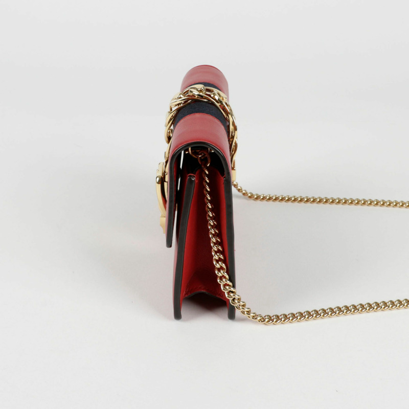 【包稅】GUCCI Silvie 超迷你鏈肩斜背包 494646-2