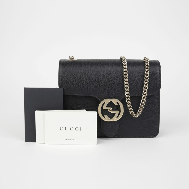 GUCCI 互鎖鏈條單肩斜背包 510304-0