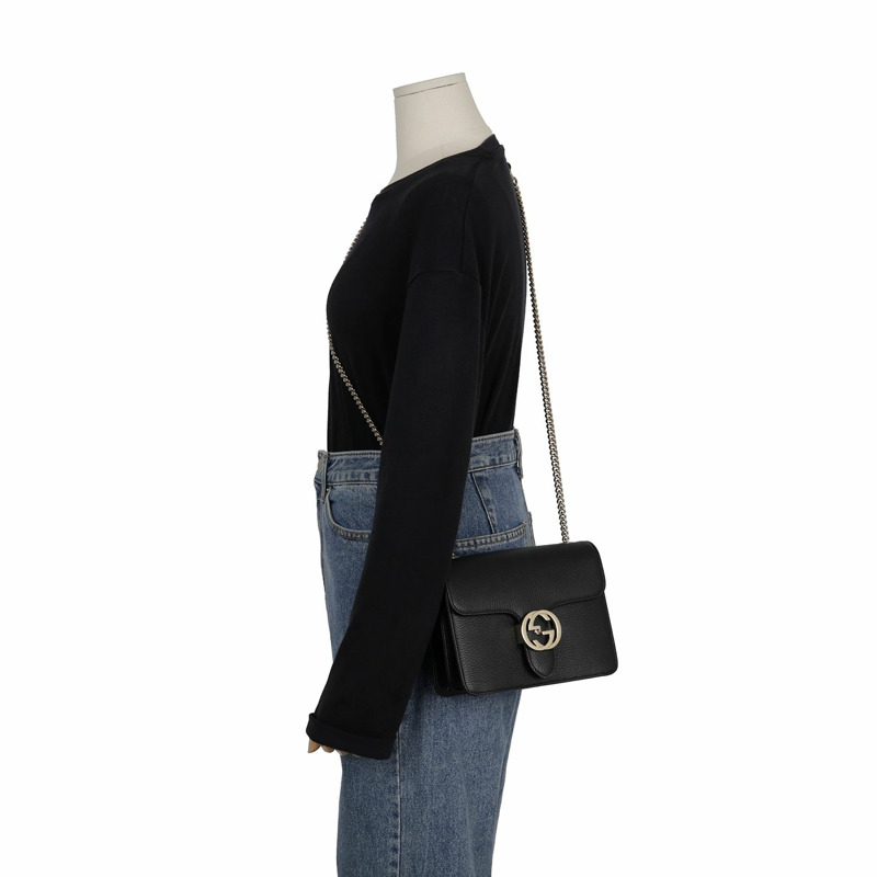 GUCCI 互鎖鏈條單肩斜背包 510304-9