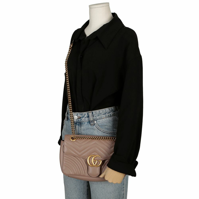 GUCCI GG Marmont 小號肩斜背包 443497-11