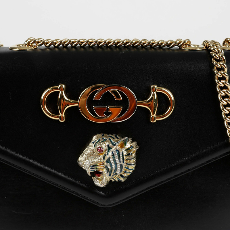 GUCCI Raja 虎頭中單肩斜背包 537241-1