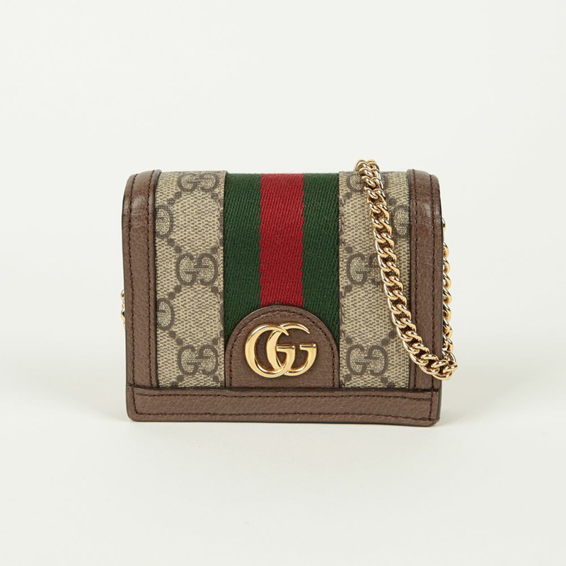 GUCCI Ophidia 鏈條皮夾斜背包 625711-1