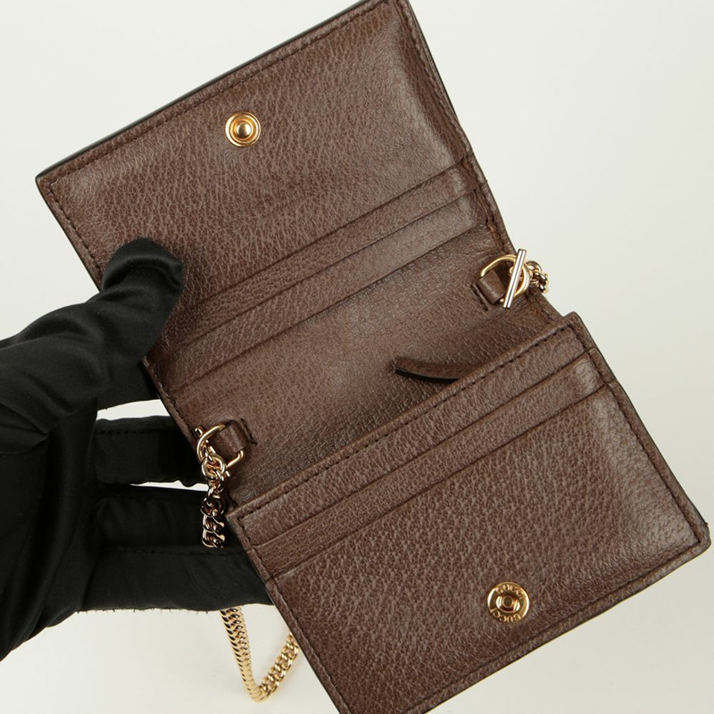GUCCI Ophidia 鏈條皮夾斜背包 625711-6