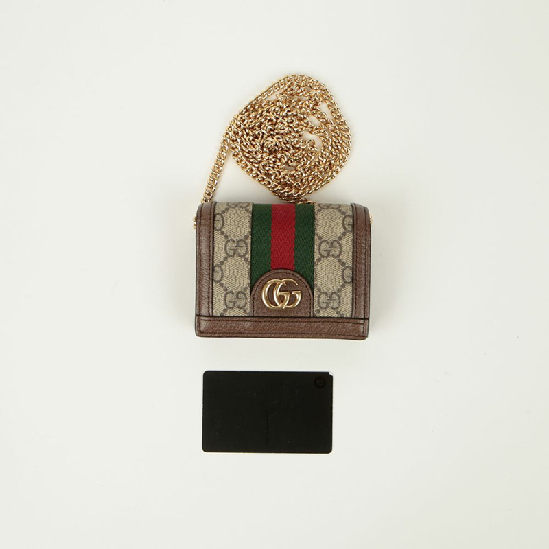 GUCCI Ophidia 鏈條皮夾斜背包 625711-8