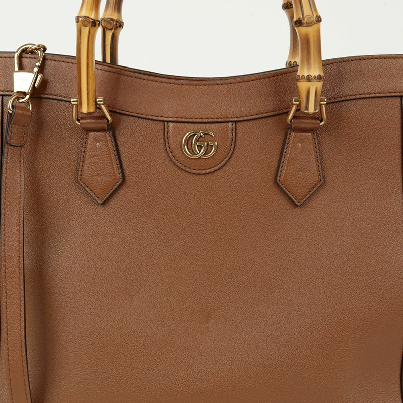 【包稅】GUCCI Diana 竹編中型手提單肩包 655658-3
