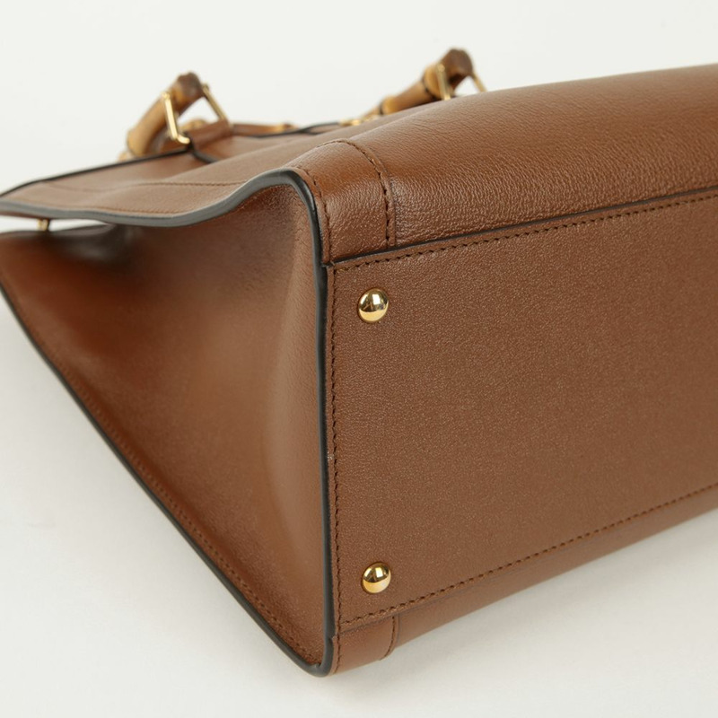 【包稅】GUCCI Diana 竹編中型手提單肩包 655658-9