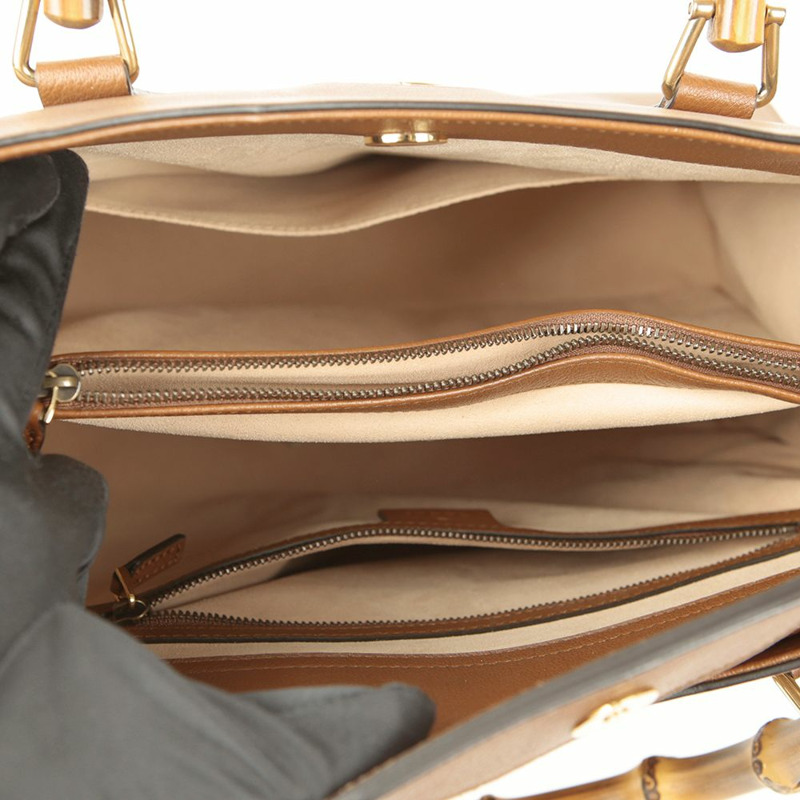 【包稅】GUCCI Diana 竹編中型手提單肩包 655658-12