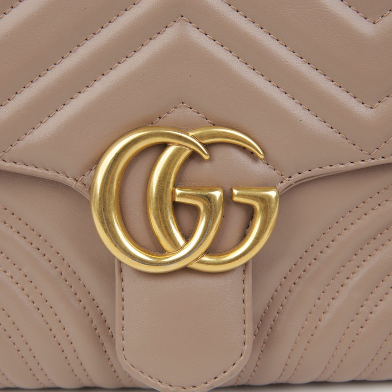GUCCI 498110 GG Marmont 小號頂部提把托特單肩包-2