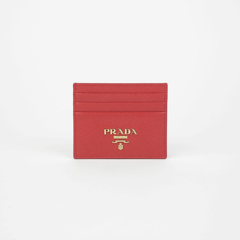 PRADA 1MC025 三角形標誌卡夾-1