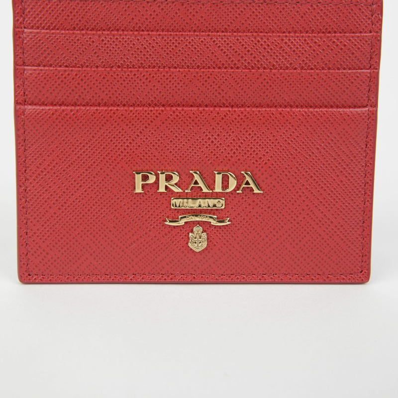 PRADA 1MC025 三角形標誌卡夾-2