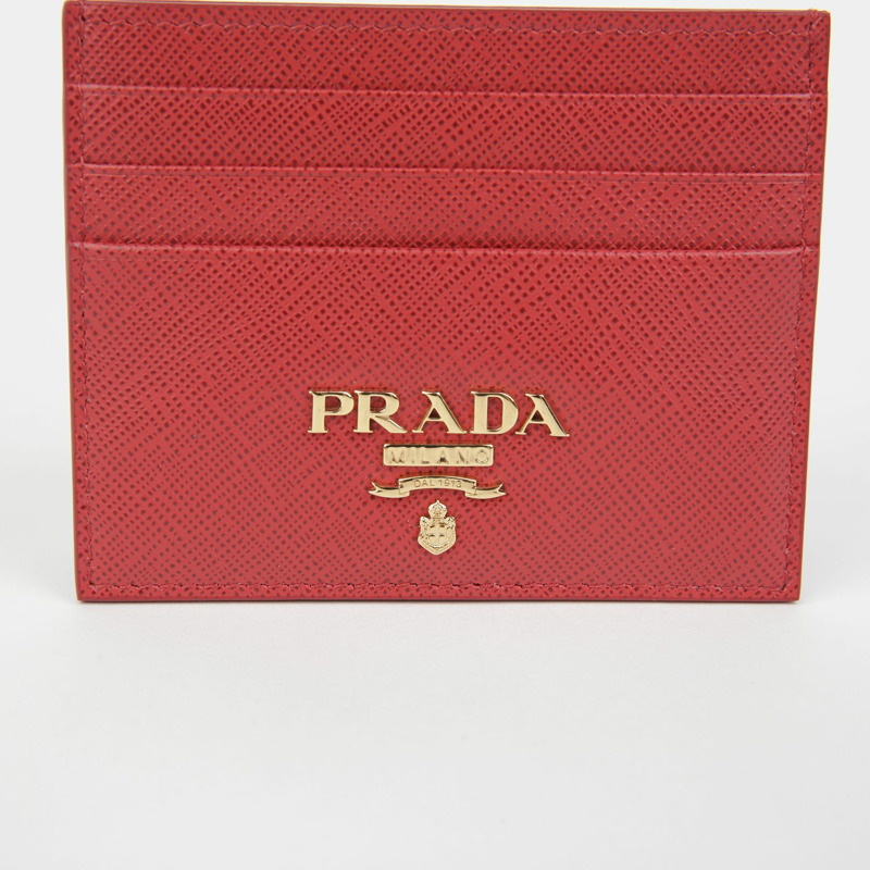 PRADA 1MC025 三角形標誌卡夾-2