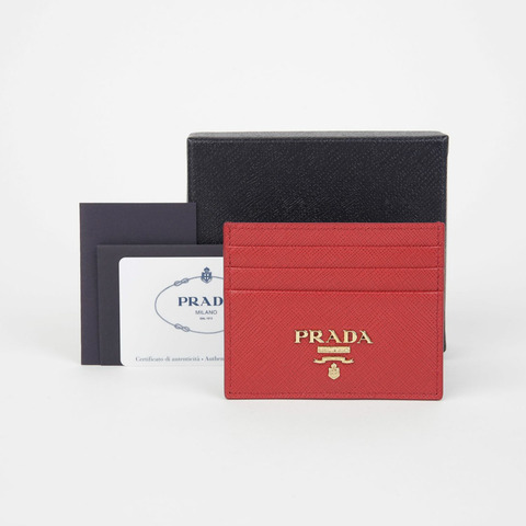 PRADA 1MC025 三角形標誌卡夾
