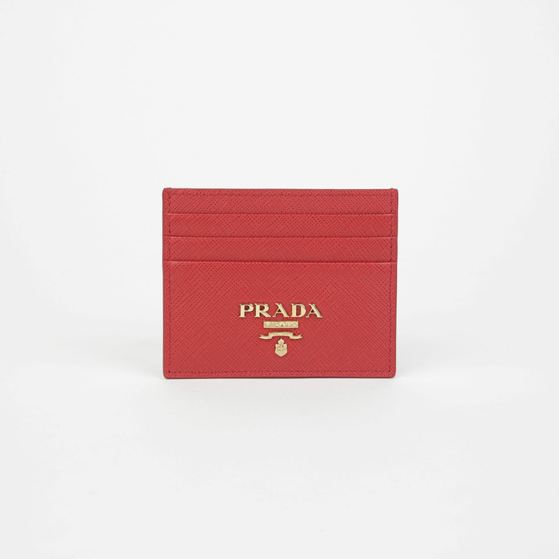 PRADA 1MC025 三角形標誌卡夾-1