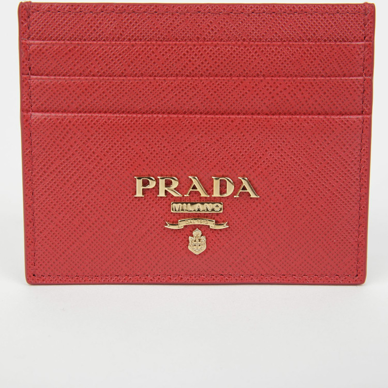 PRADA 1MC025 三角形標誌卡夾-2