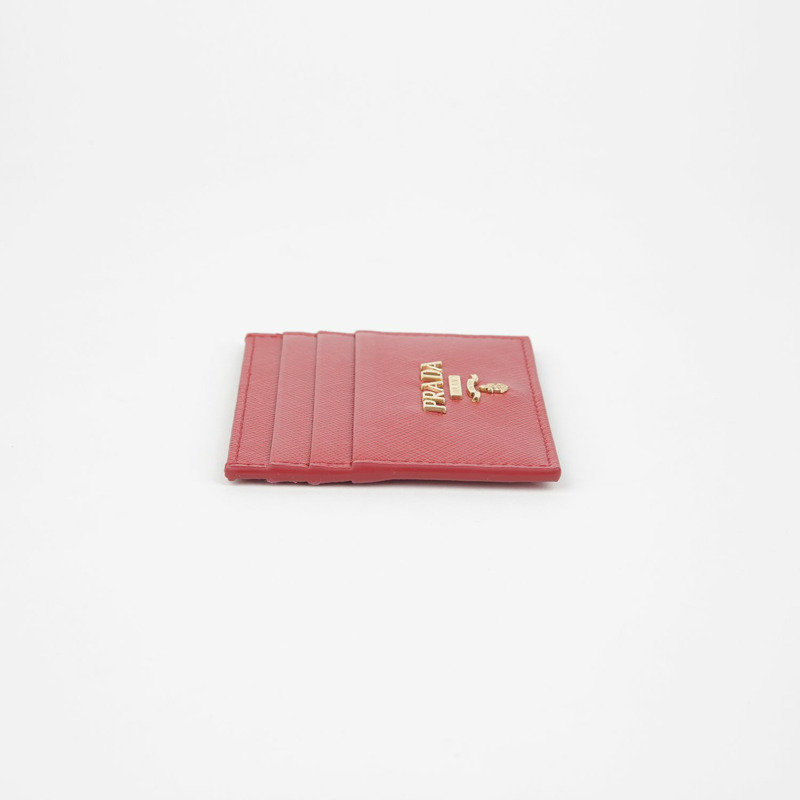 PRADA 1MC025 三角形標誌卡夾-4