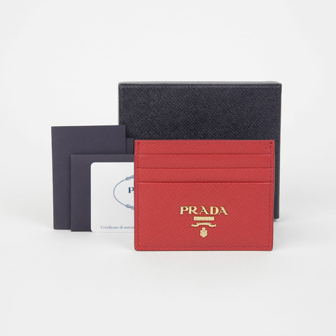 PRADA 1MC025 三角形標誌卡夾