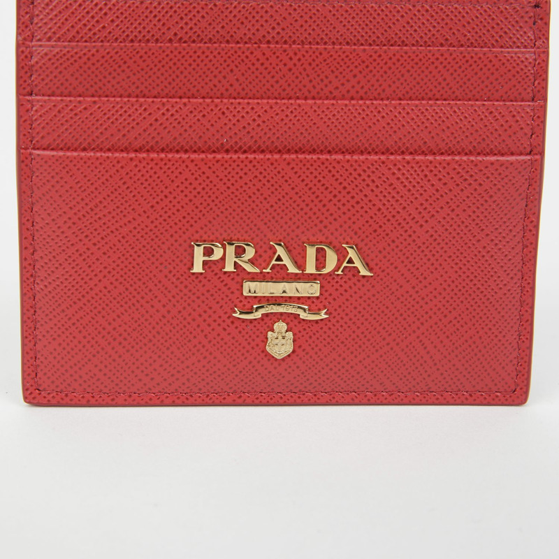 PRADA 1MC025 三角形標誌卡夾-2