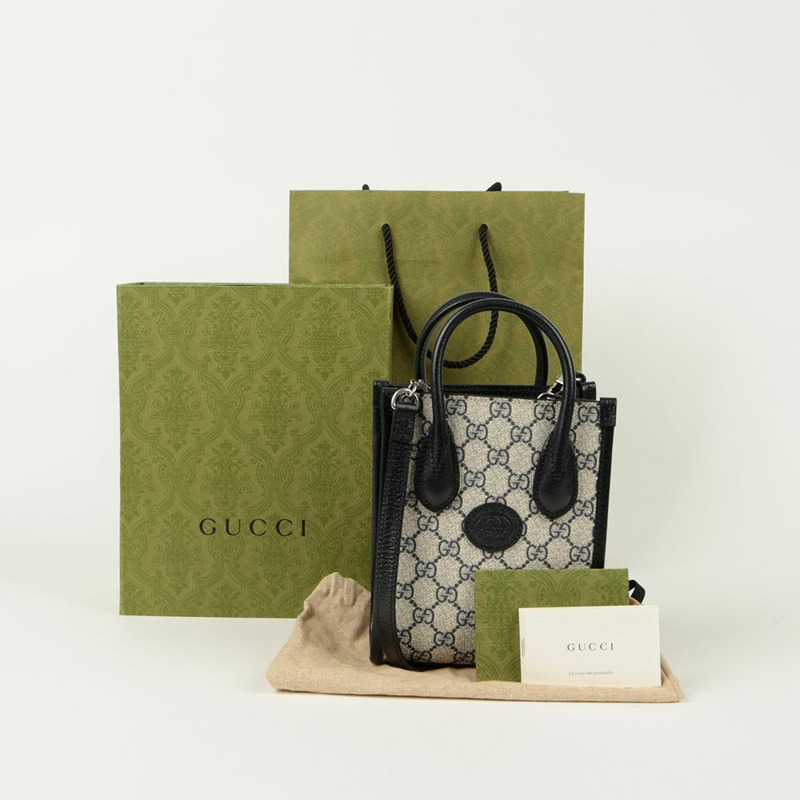 GUCCI 互扣式 G 迷你托特單肩包 671623-0