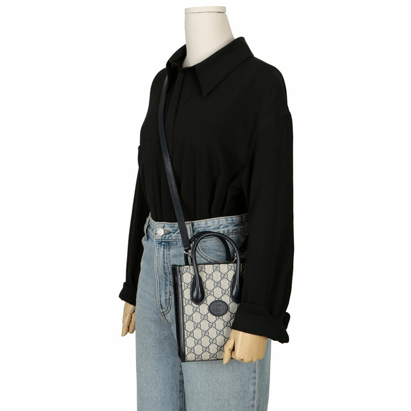 GUCCI 互扣式 G 迷你托特單肩包 671623-8