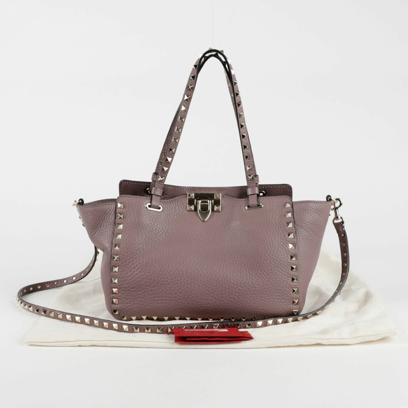 VALENTINO 2B0037 Rockstud 小號托特單肩包-0