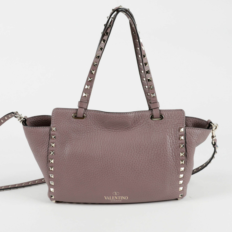 VALENTINO 2B0037 Rockstud 小號托特單肩包-3