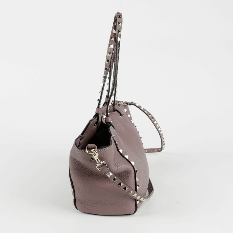 VALENTINO 2B0037 Rockstud 小號托特單肩包-5