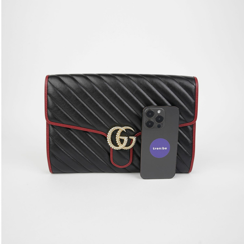 GUCCI 498079 GG Marmont 長褲手拿包-8