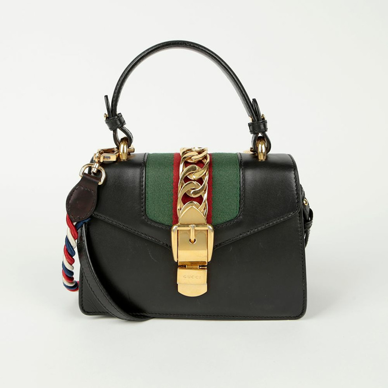 GUCCI Silvie 迷你頂部提手托特單肩包 470270-1