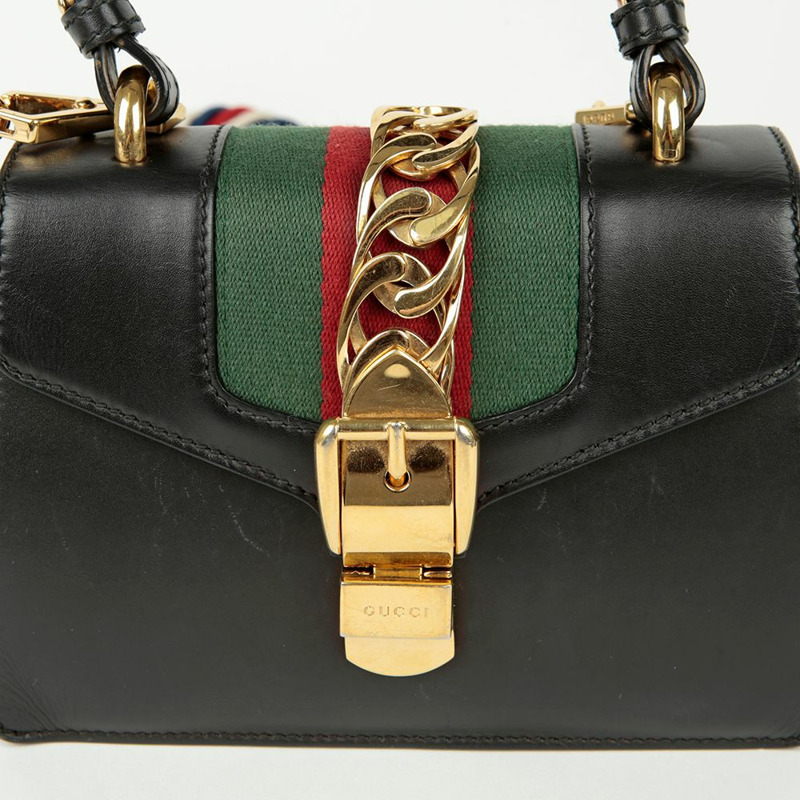 GUCCI Silvie 迷你頂部提手托特單肩包 470270-2