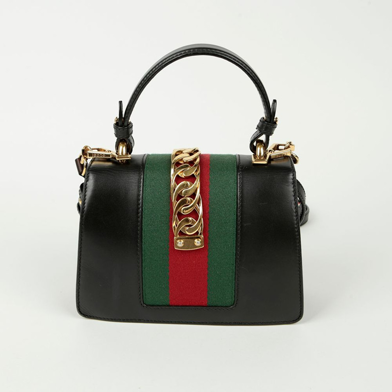 GUCCI Silvie 迷你頂部提手托特單肩包 470270-3