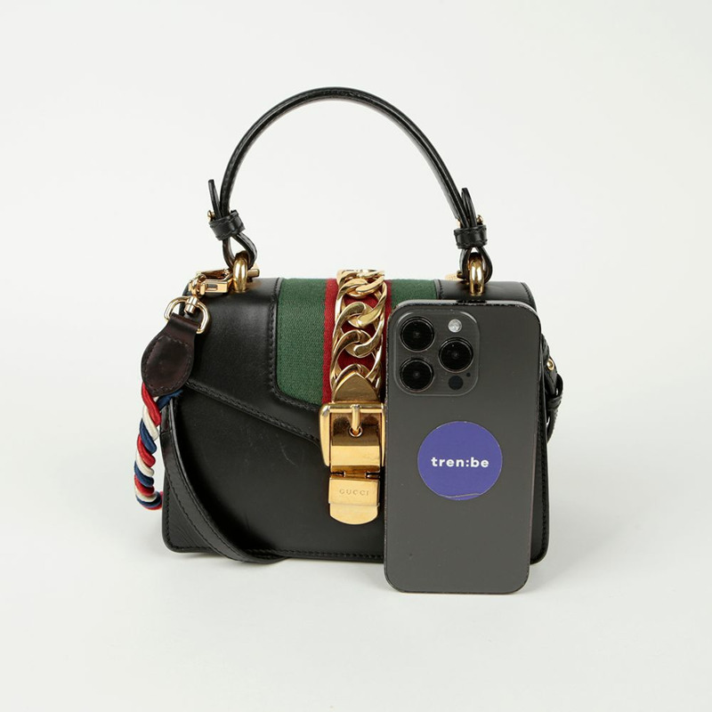 GUCCI Silvie 迷你頂部提手托特單肩包 470270-10