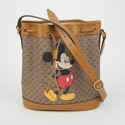 GUCCI 米奇老鼠水桶單肩斜背包 602691