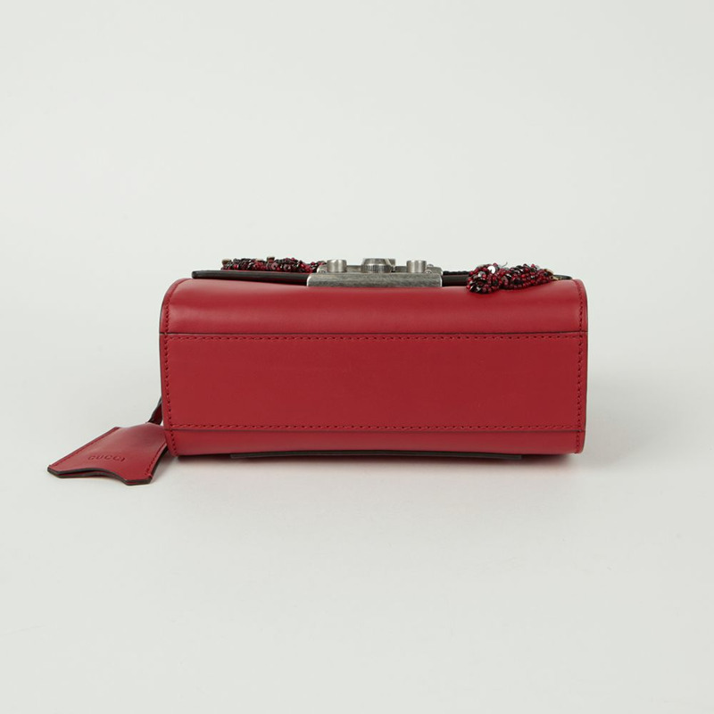 【包稅】GUCCI 槳形鎖扣小鏈條單肩斜背包 409487-5