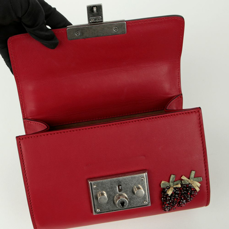 【包稅】GUCCI 槳形鎖扣小鏈條單肩斜背包 409487-7