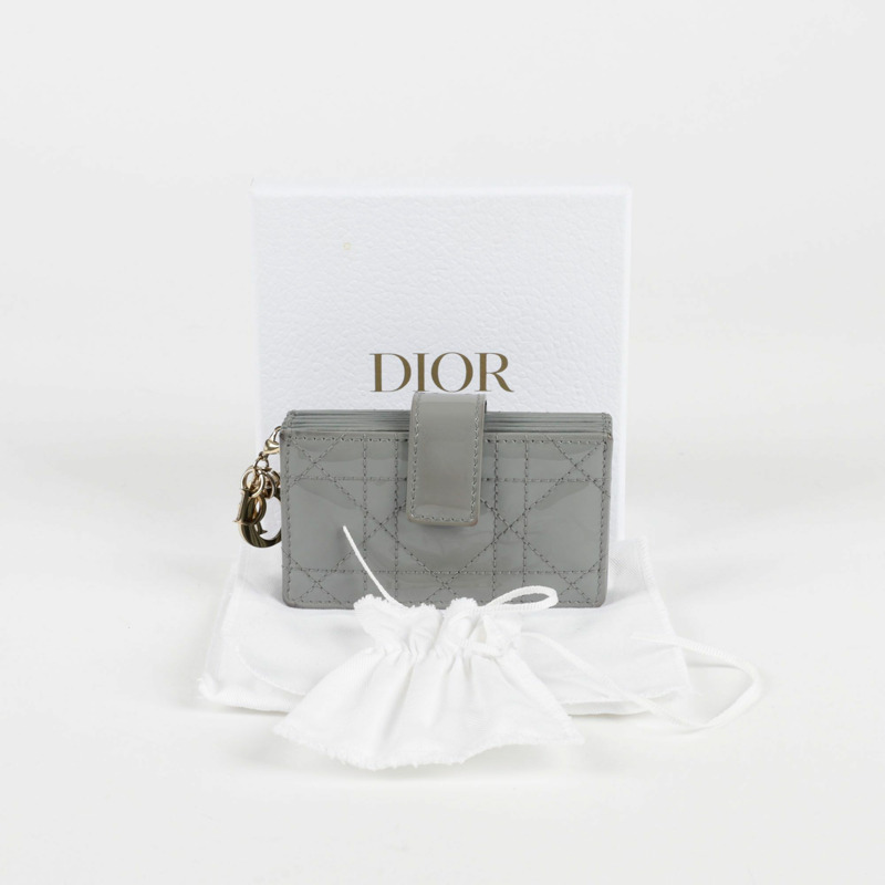 DIOR S0074OVRB 女士 5 口袋手風琴卡錢包-0